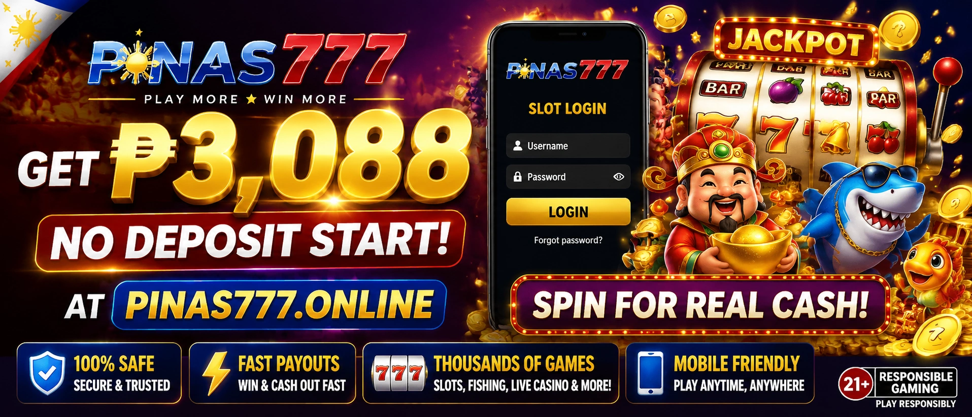 Live casino showcase at pinas777.online