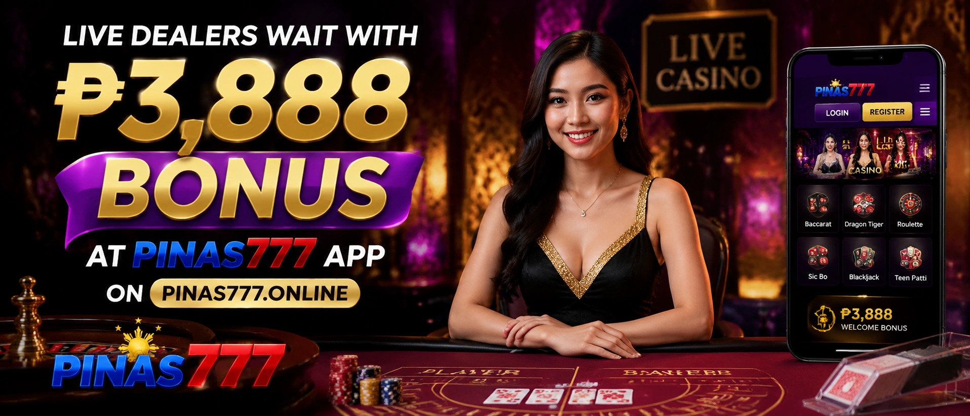 pinas777 live casino philippines baccarat and roulette mobile hub
