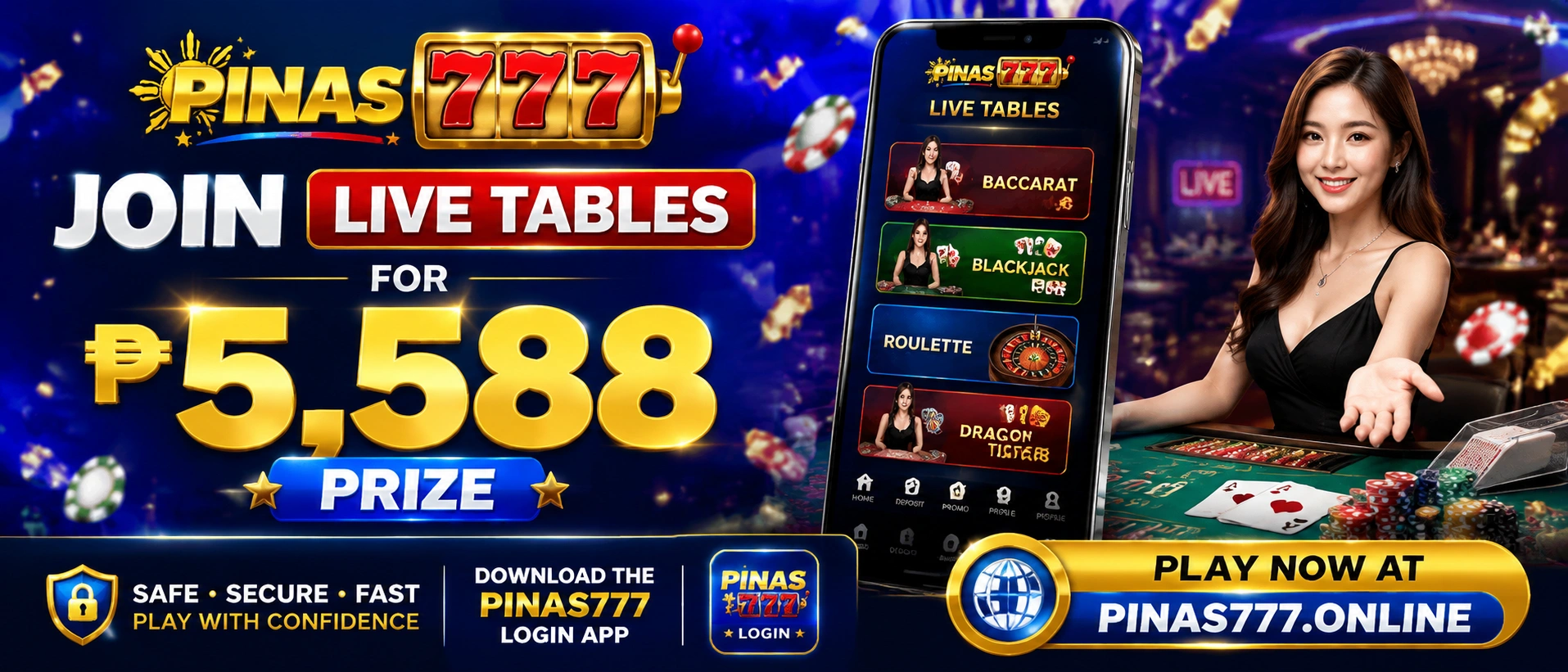 live casino promotion and mobile table browsing